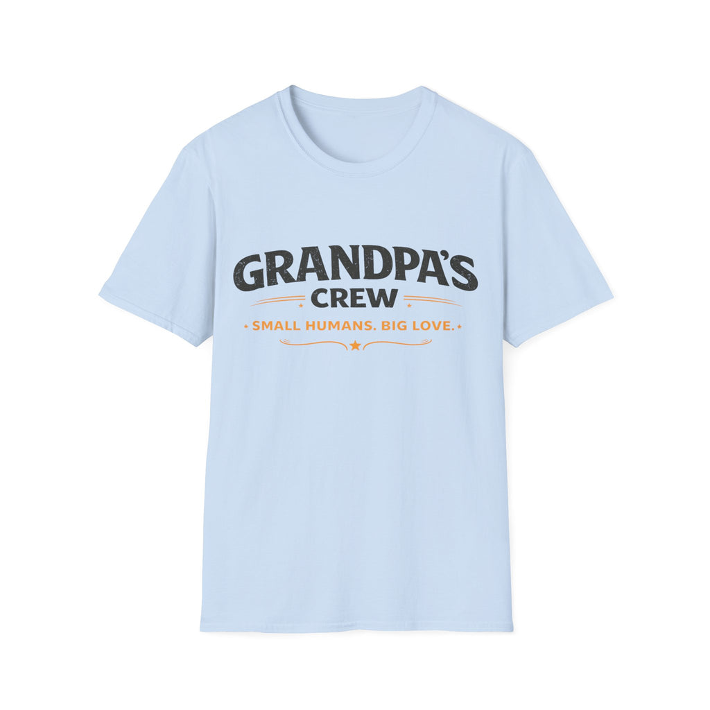 Grandpa's Crew T-Shirt — "Small Humans, Big Love" Grandpa Gift