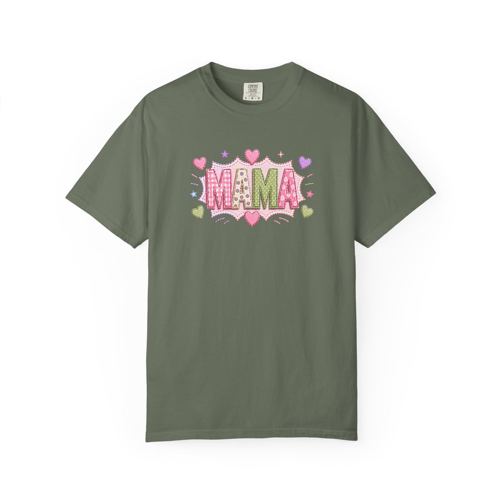 Mama Floral Heart T-Shirt — Cute Pink "MAMA" Mother's Day Tee