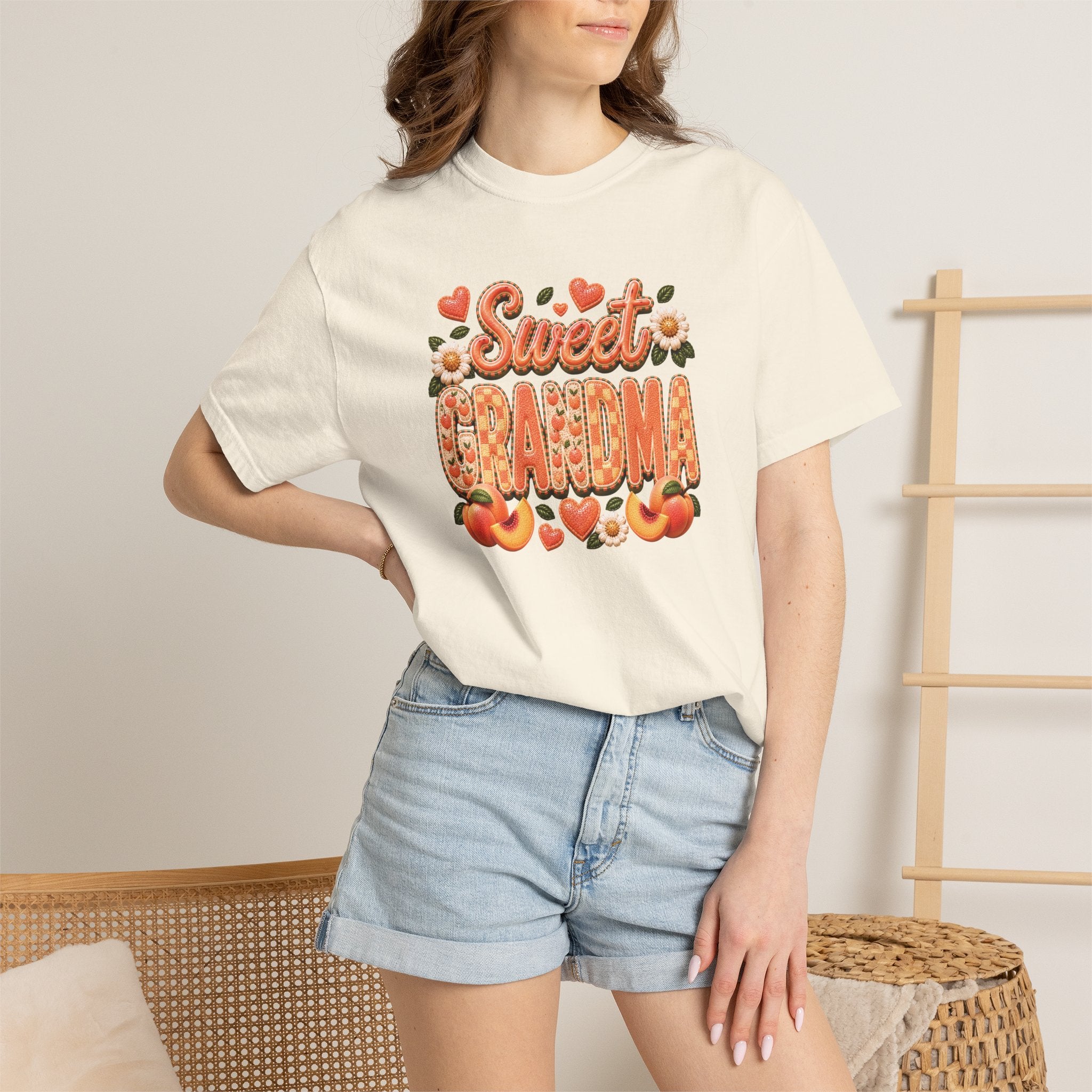 Sweet GRANDMA Peach Tee