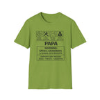 Papa Warning T-Shirt — Funny Grandpa Gift, 'Spoils Grandkids & Hands Out Biscuits' Tee