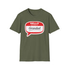 Hello My Name Is Grandad T-Shirt — Funny Grandfather Gift