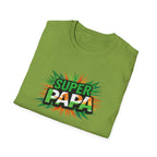 Super Papa Ireland Flag/Irish themed T-Shirt – Comic-Style Father’s Day Tee