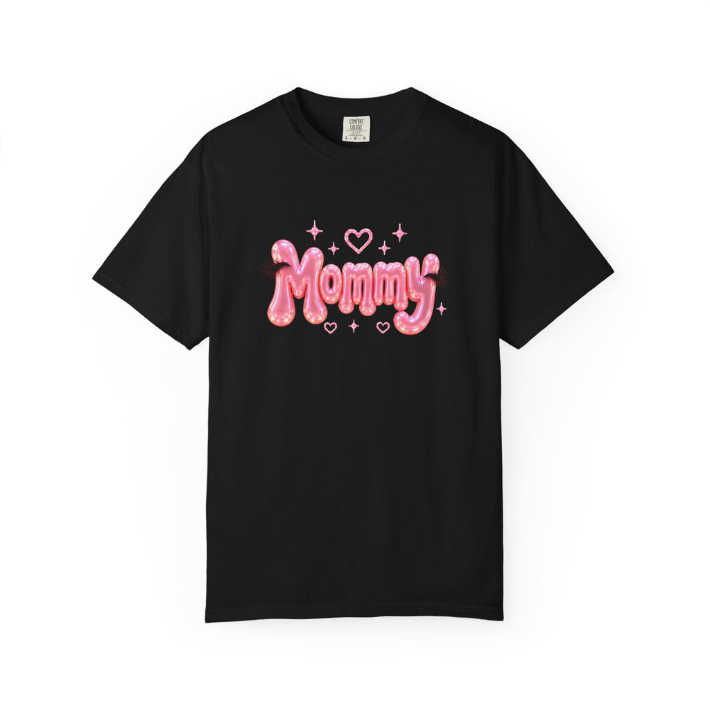 MOMMY Pink Balloon Eyelashes T-Shirt