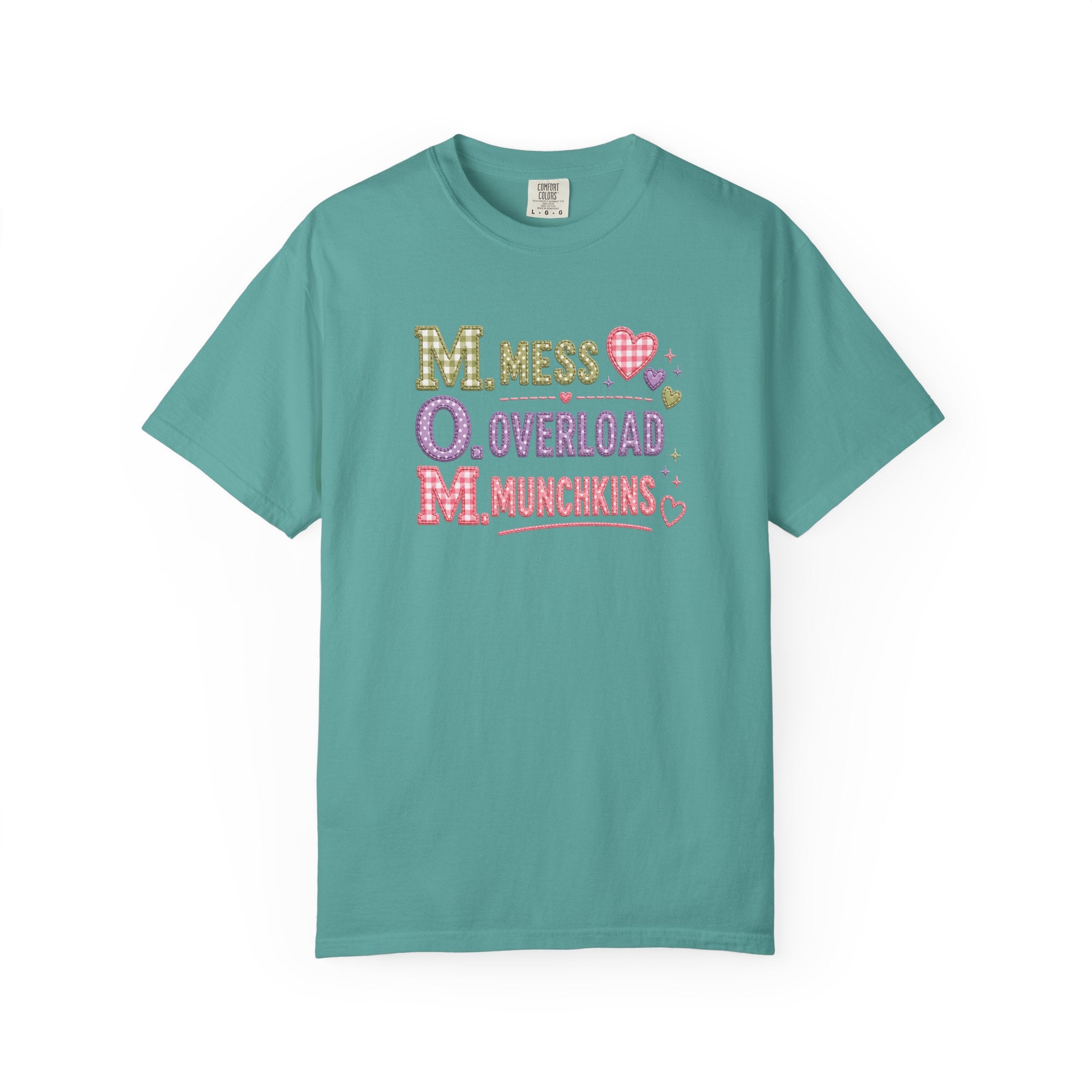 M.O.M. Graphic T-Shirt — "Mess Overload Munchkins" Cute Mom Tee
