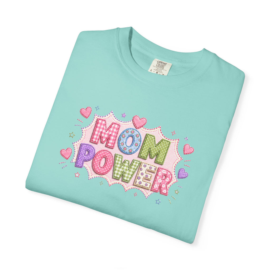 Mom Power T-Shirt — Cute Pastel Heart Mother's Day Tee