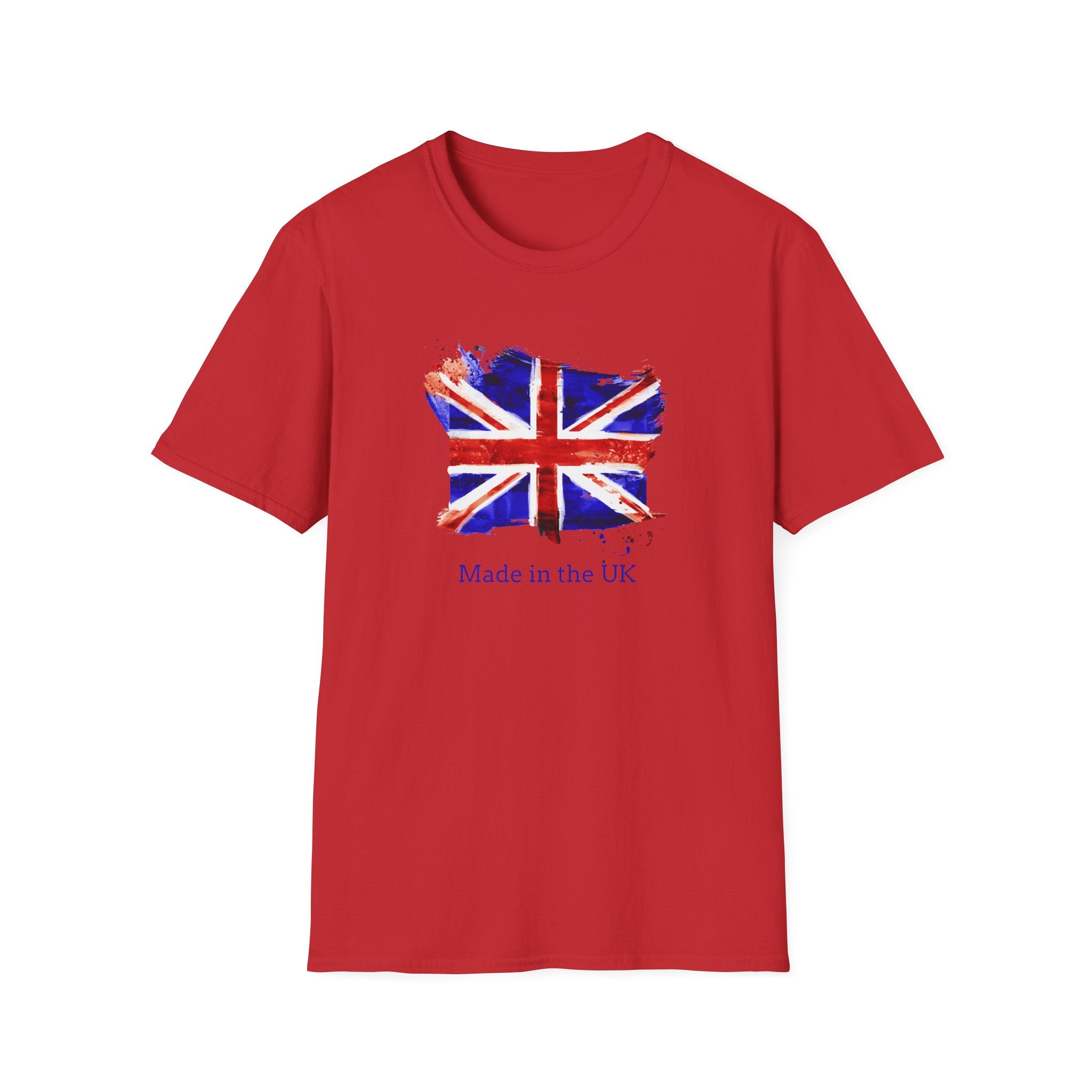 British Flag Watercolor T-Shirt – "Made in the UK" Pride Tee