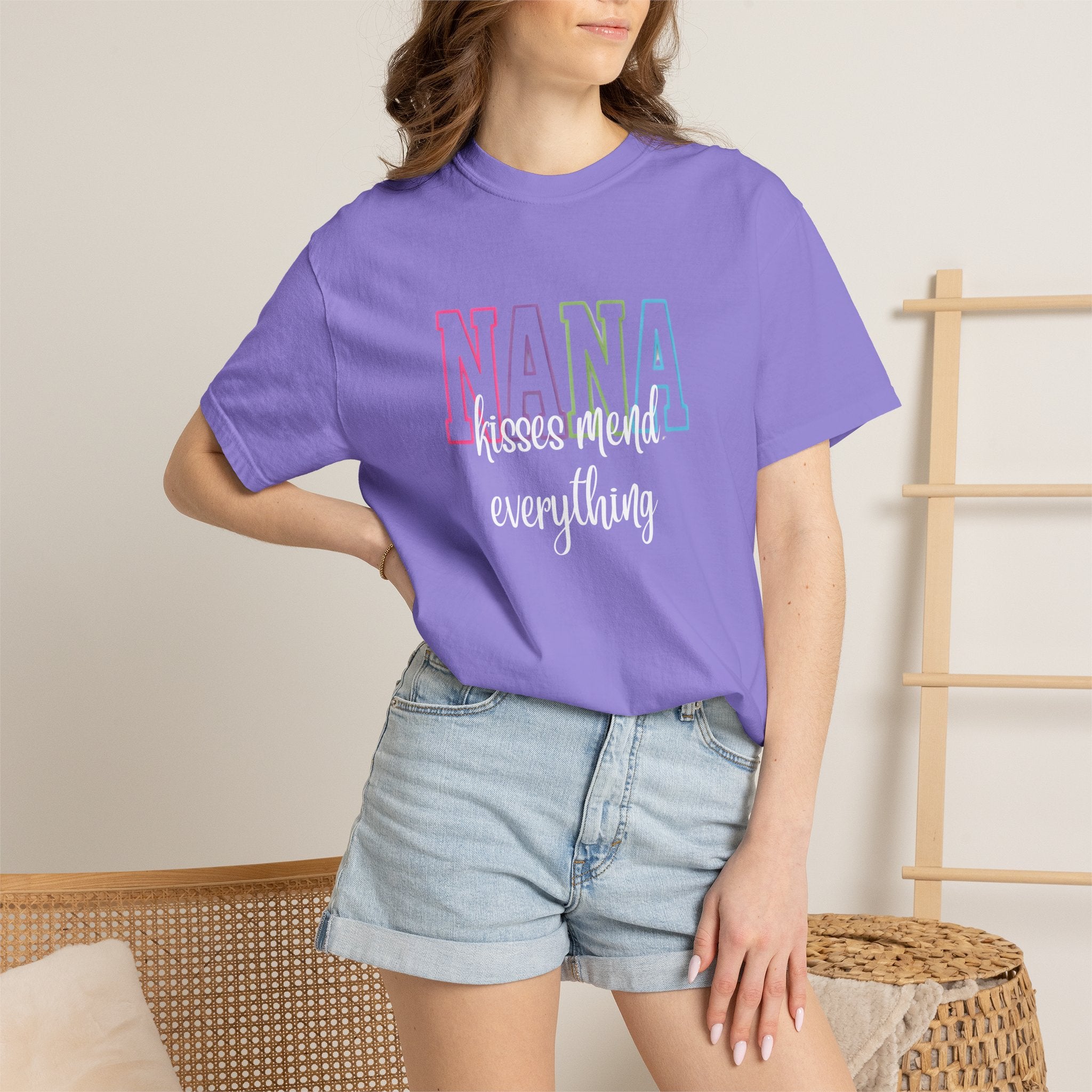 NANA Pastel Rainbow Tee — Grandma Gift T-Shirt