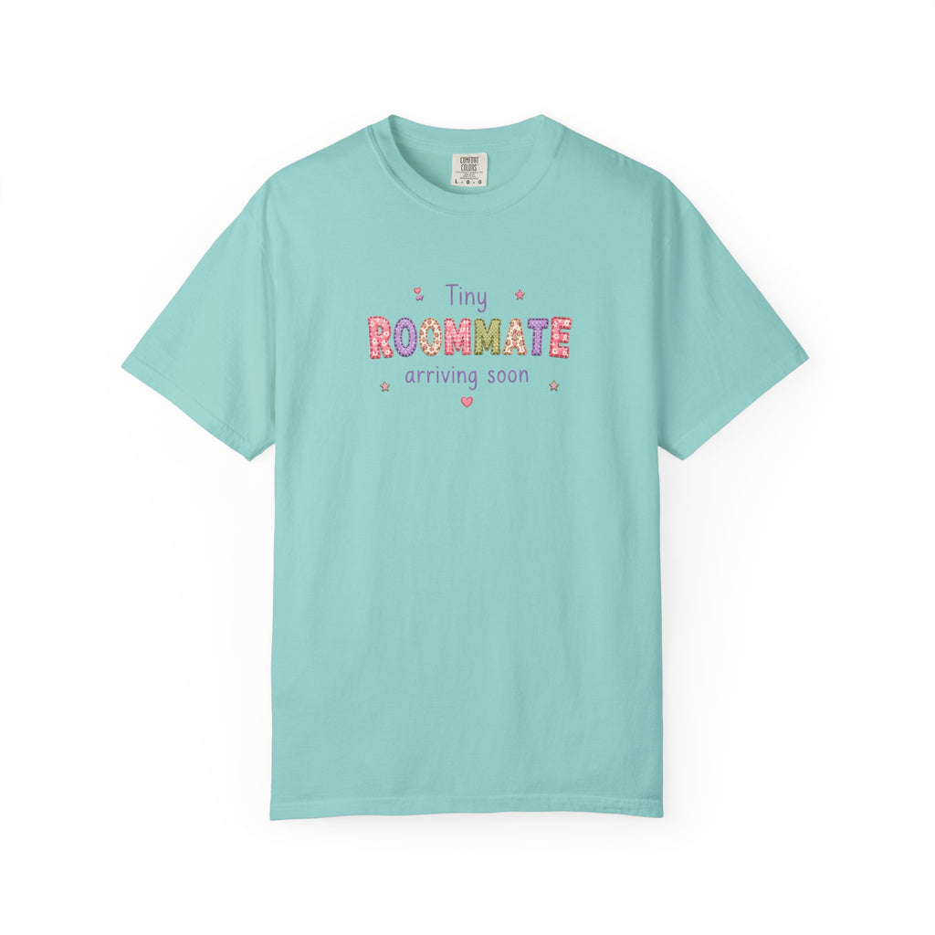 Tiny Roommate Pregnancy Announcement T-Shirt