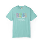 Grandma Pastel Rainbow T-Shirt — Retro Block Letter Grandma Tee