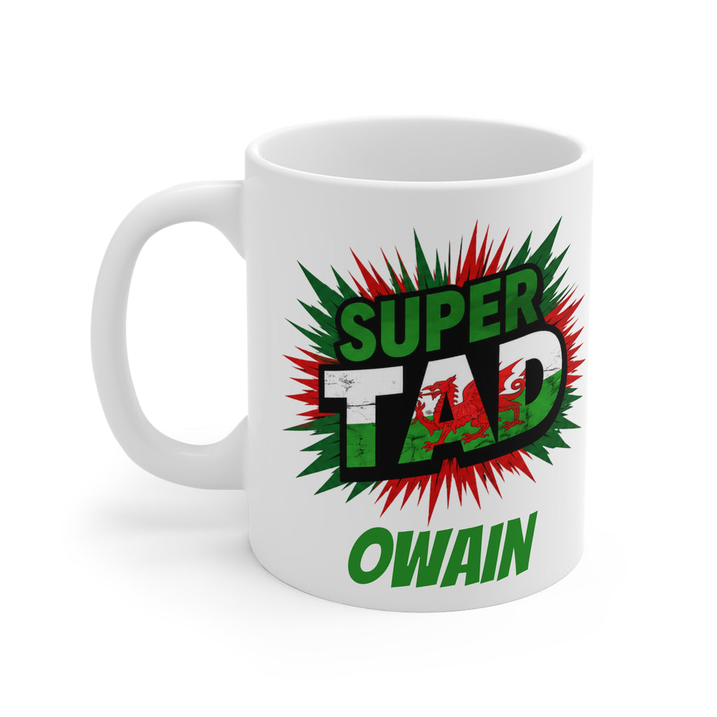 Super TAD Welsh Flag Mug - Add Name - Personalise