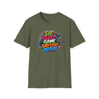 Eat Sleep Game Dad Stuff Repeat T-Shirt