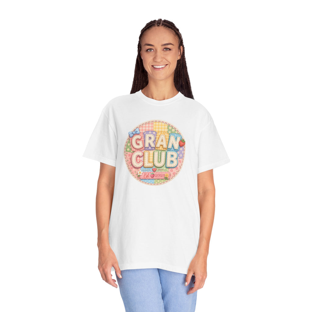 Gran Club Graphic T-Shirt — Retro Pastel Circle Design