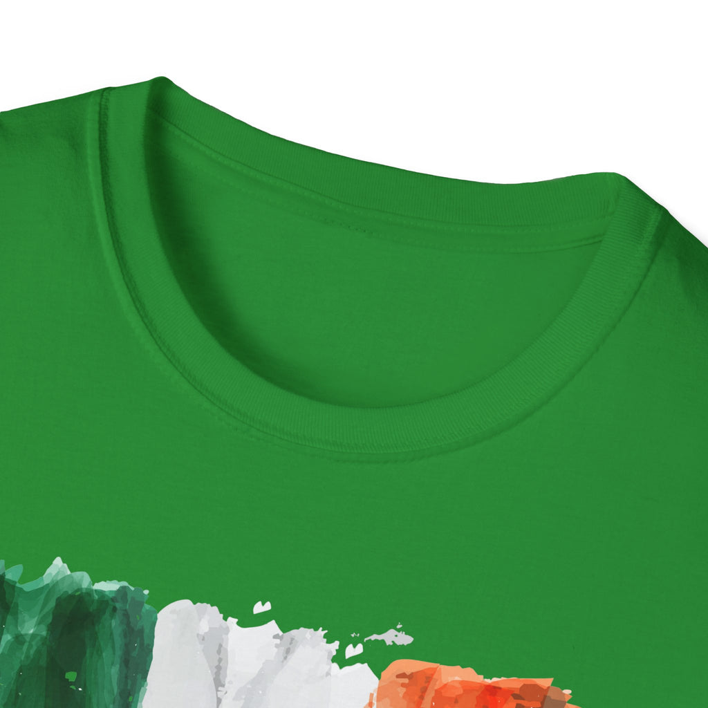 Made in Ireland T-Shirt — Watercolor Irish Flag Tee