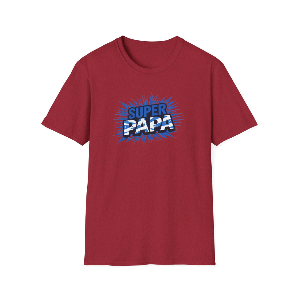 Super Papa Scotland Flag/Scottish themed T-Shirt – Comic Style Father’s Day Gift