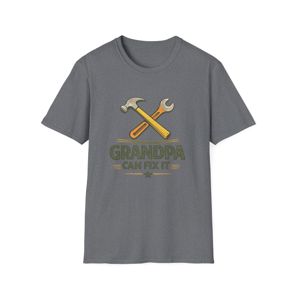 Grandpa Can Fix It T-Shirt — Handyman Tools Retro Tee for Fathers, Grandfathers & DIY Lovers