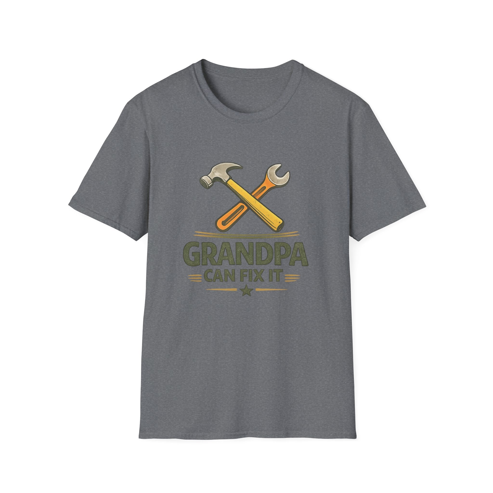 Grandpa Can Fix It T-Shirt — Handyman Tools Retro Tee for Fathers, Grandfathers & DIY Lovers