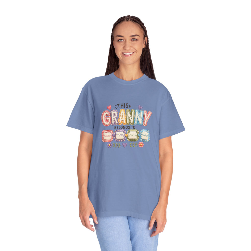 Granny Belongs To Grandkids T-Shirt — Cute Floral Grandma Gift