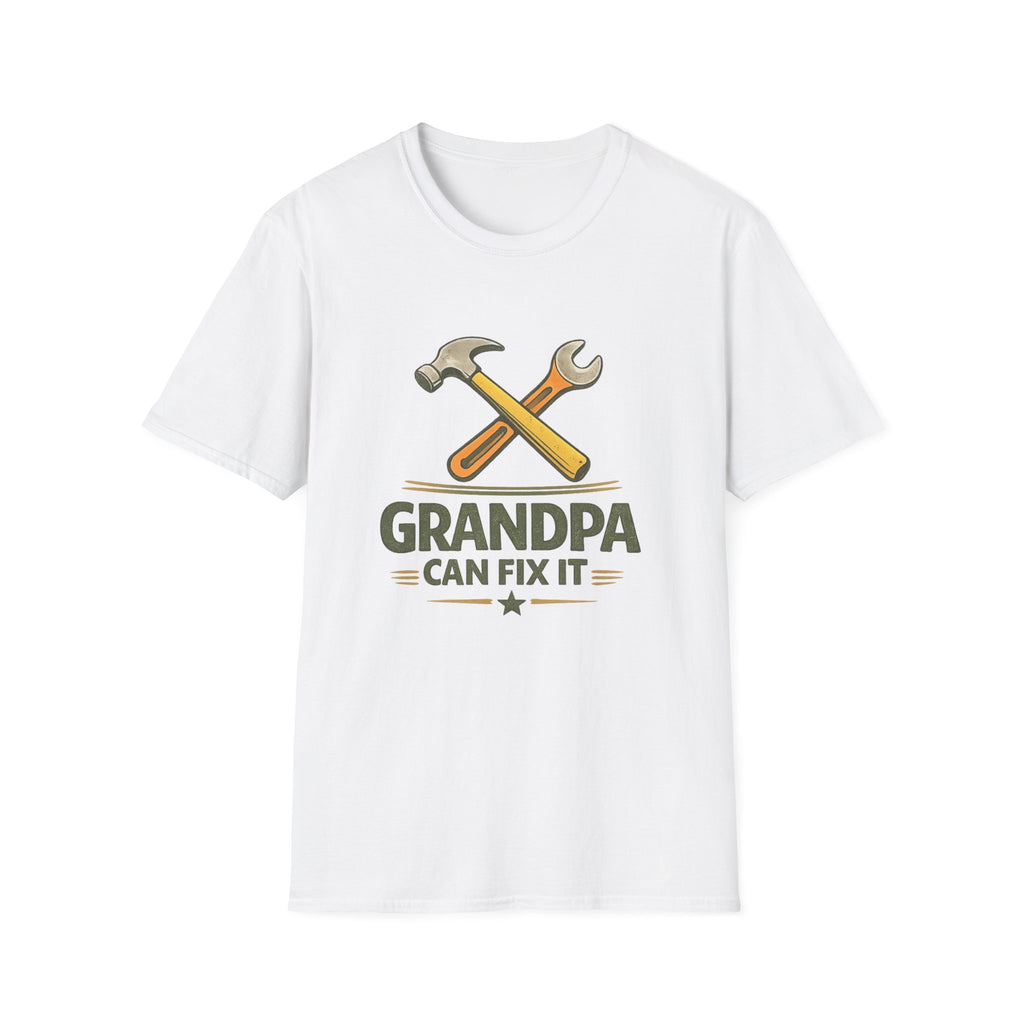 Grandpa Can Fix It T-Shirt — Handyman Tools Retro Tee for Fathers, Grandfathers & DIY Lovers