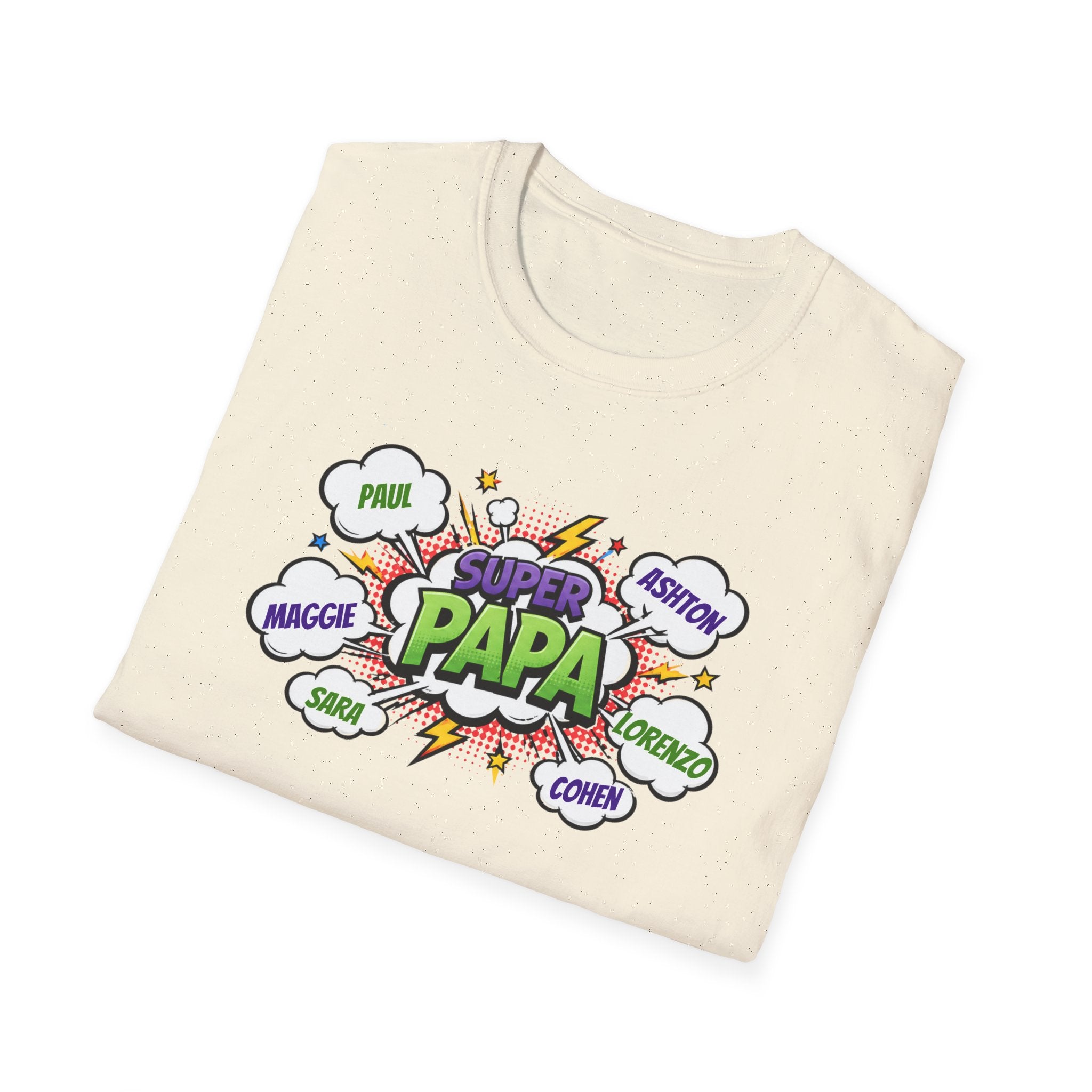 Super Papa Comic T-Shirt — Funny Father’s Day Gift