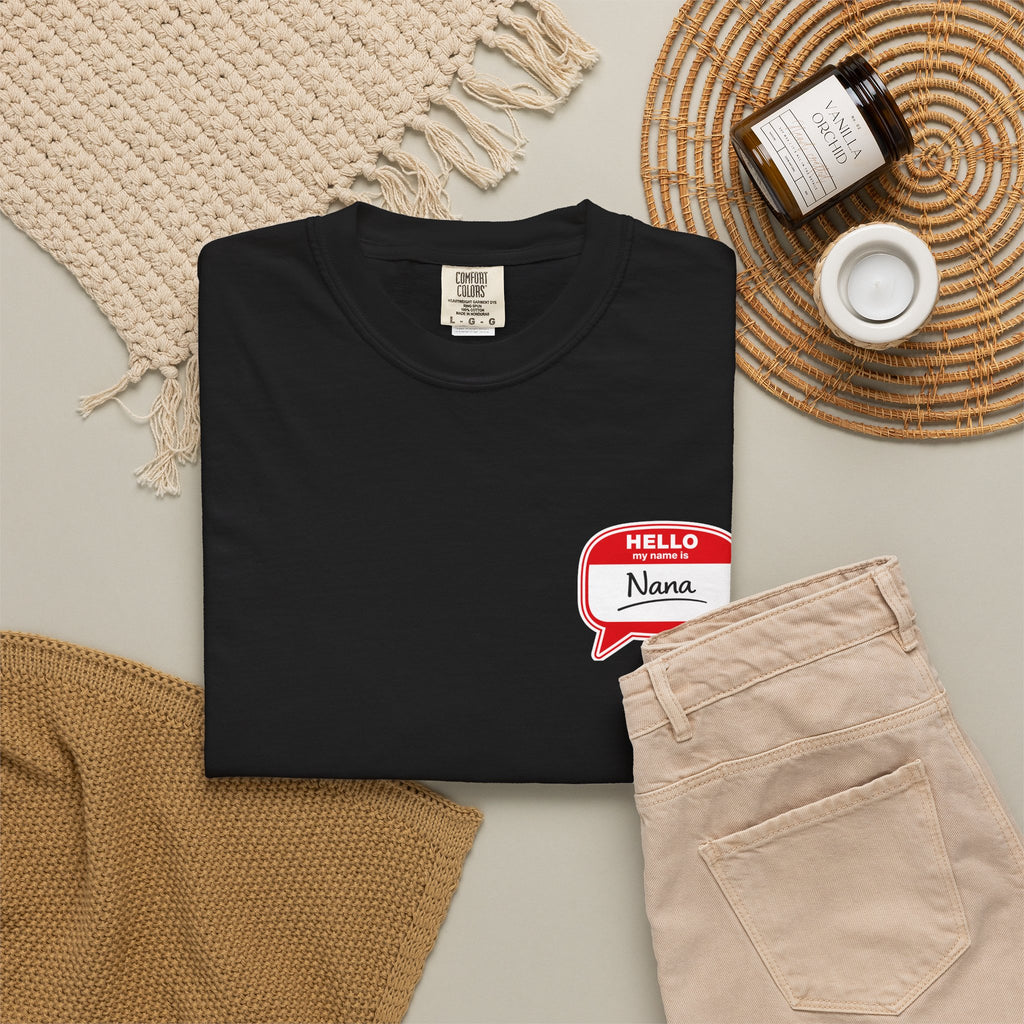 Nana Name Badge T-Shirt