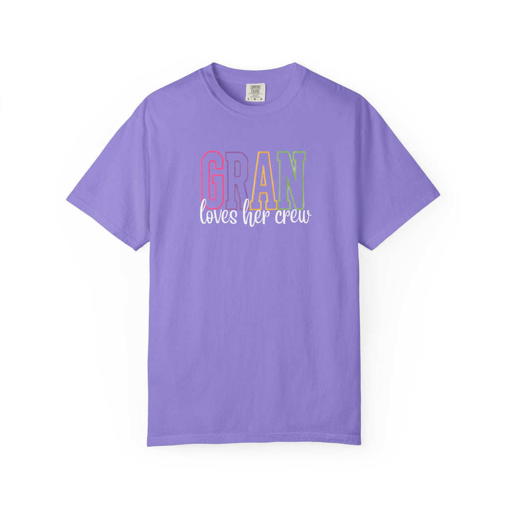 T-Shirt — "Gran Loves Her Crew" Pastel Grandma Tee
