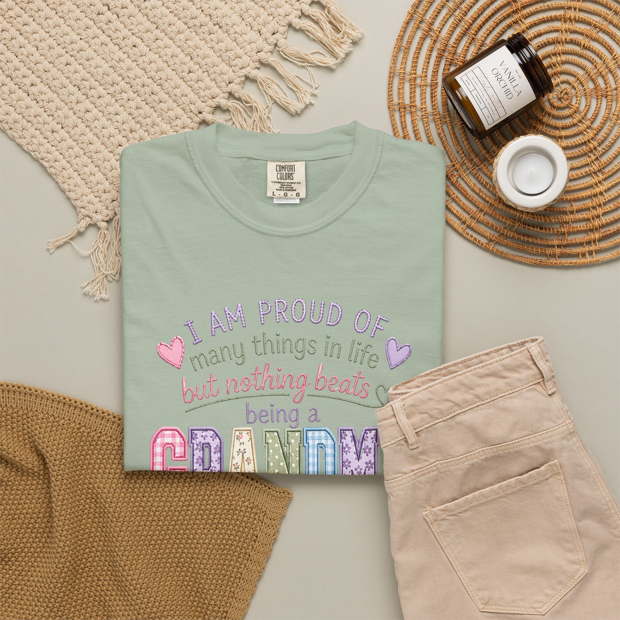 Grandma Pride T-Shirt – "I Am Proud of Many Things in Life but Nothing Beats Being a Grandma"