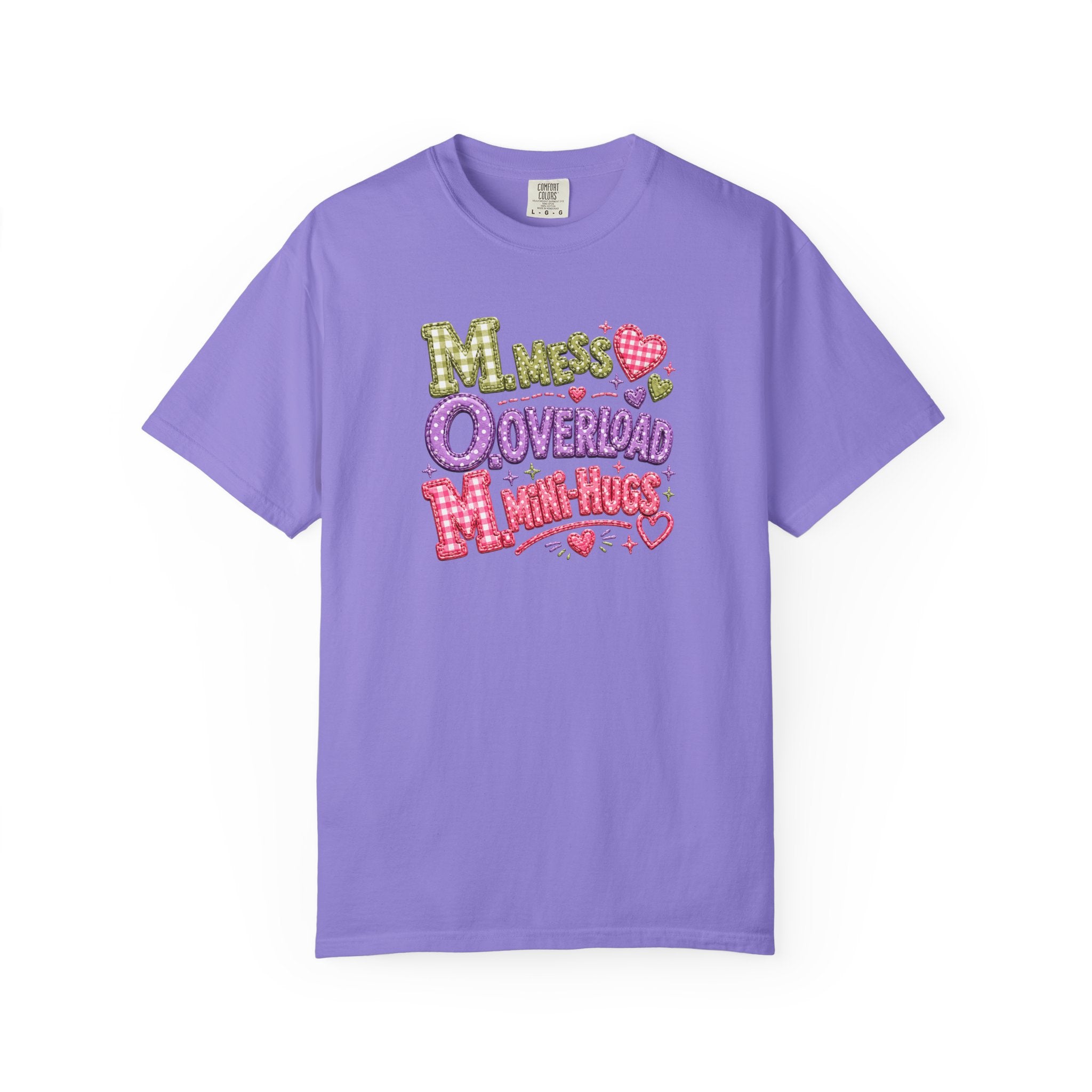 T‑Shirt — "Moms Overload Mini-Hugs" Cute Colorful Graphic Tee