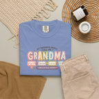 Grandma T-Shirt - My Favorite People Call Me Grandma (Cute Floral Retro Design)