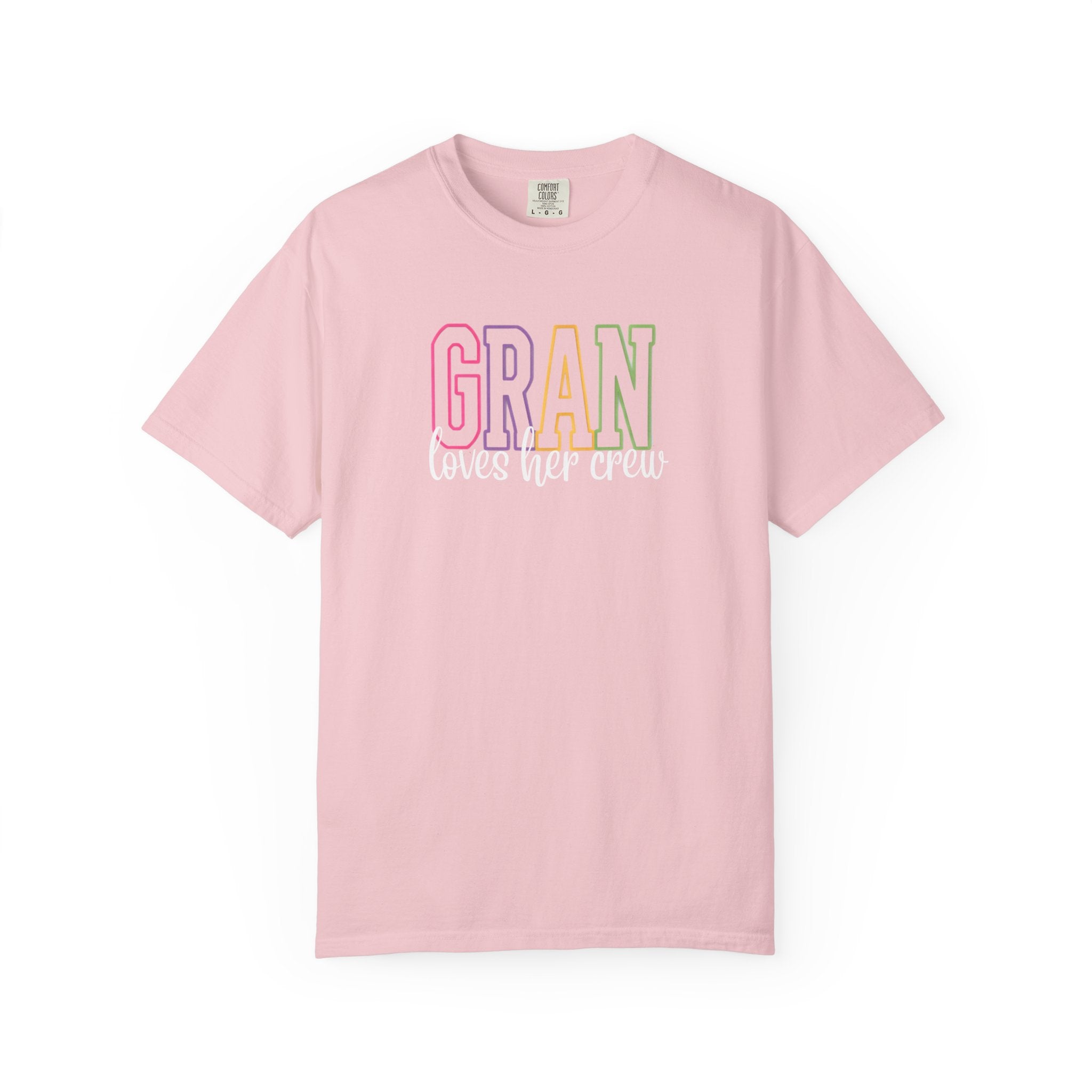 T-Shirt — "Gran Loves Her Crew" Pastel Grandma Tee