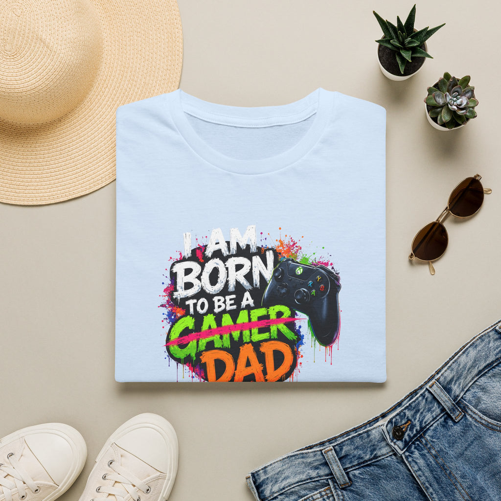 "I Am Born To Be A Gamer Dad" T‑Shirt