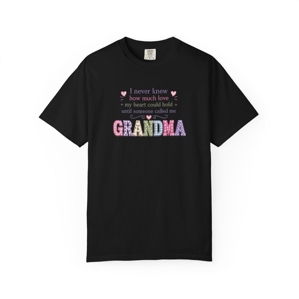 Grandma Floral Lettering T‑Shirt – "I Never Knew How Much Love" Mother's Day Gift