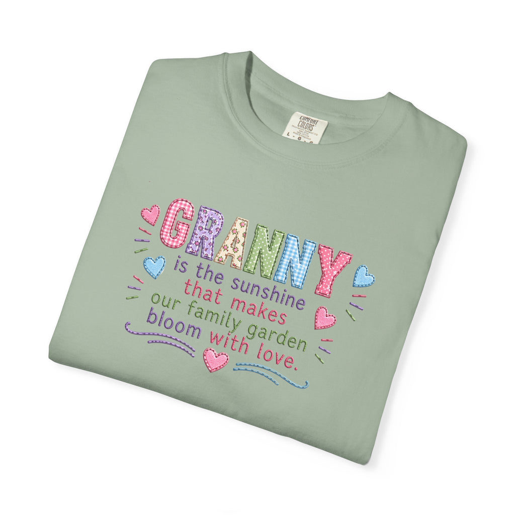Granny Floral Tee — "Granny is the sunshine that makes our family garden bloom with love"