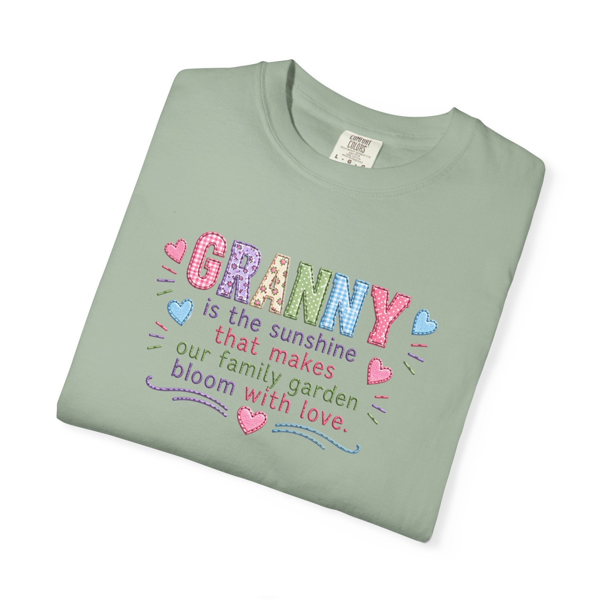 Granny Floral Tee — "Granny is the sunshine that makes our family garden bloom with love"