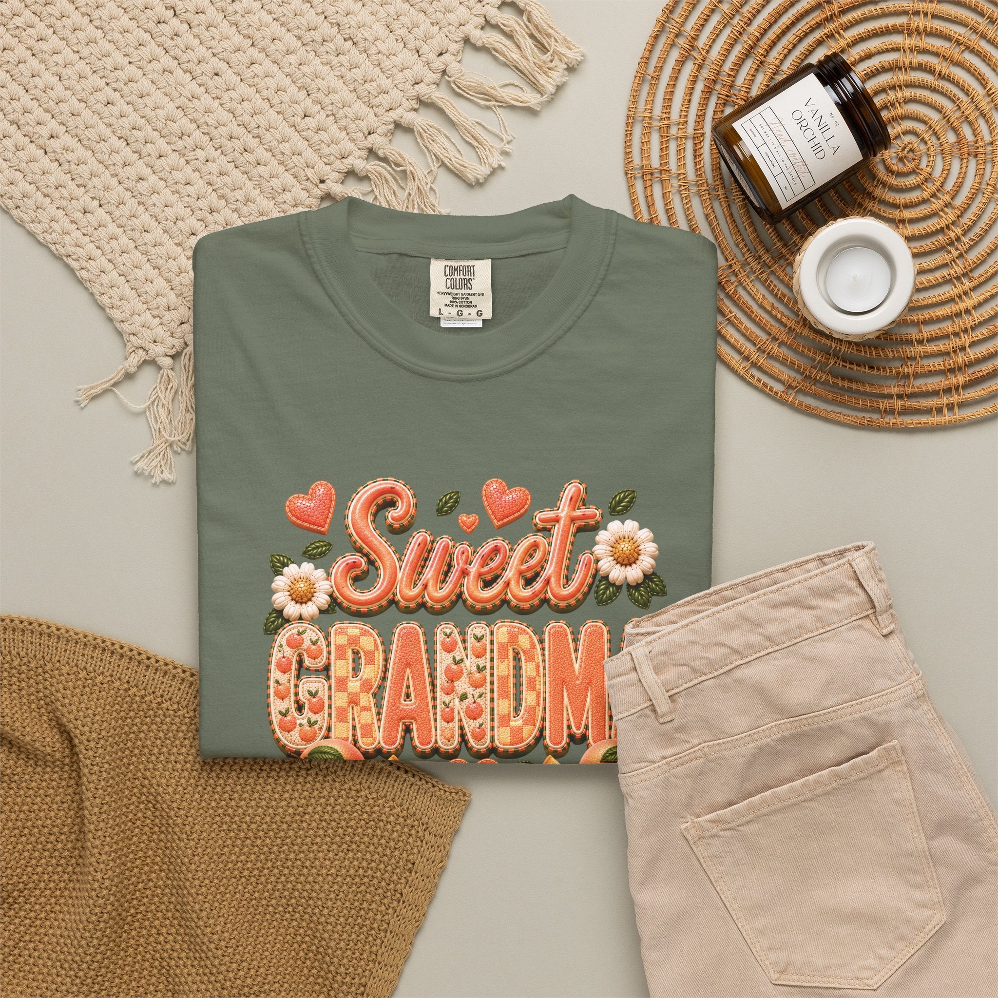 Sweet GRANDMA Peach Tee