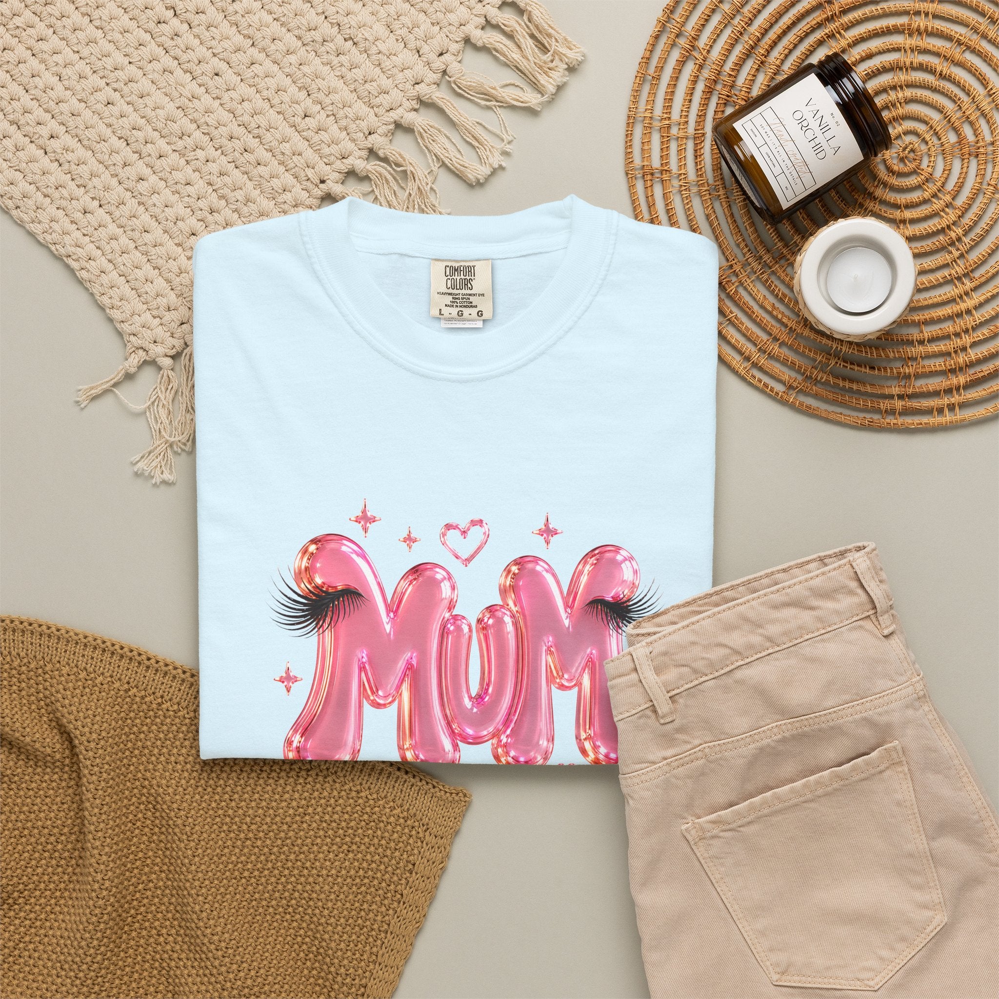 MUM Pink Balloon Eyelashes T-Shirt