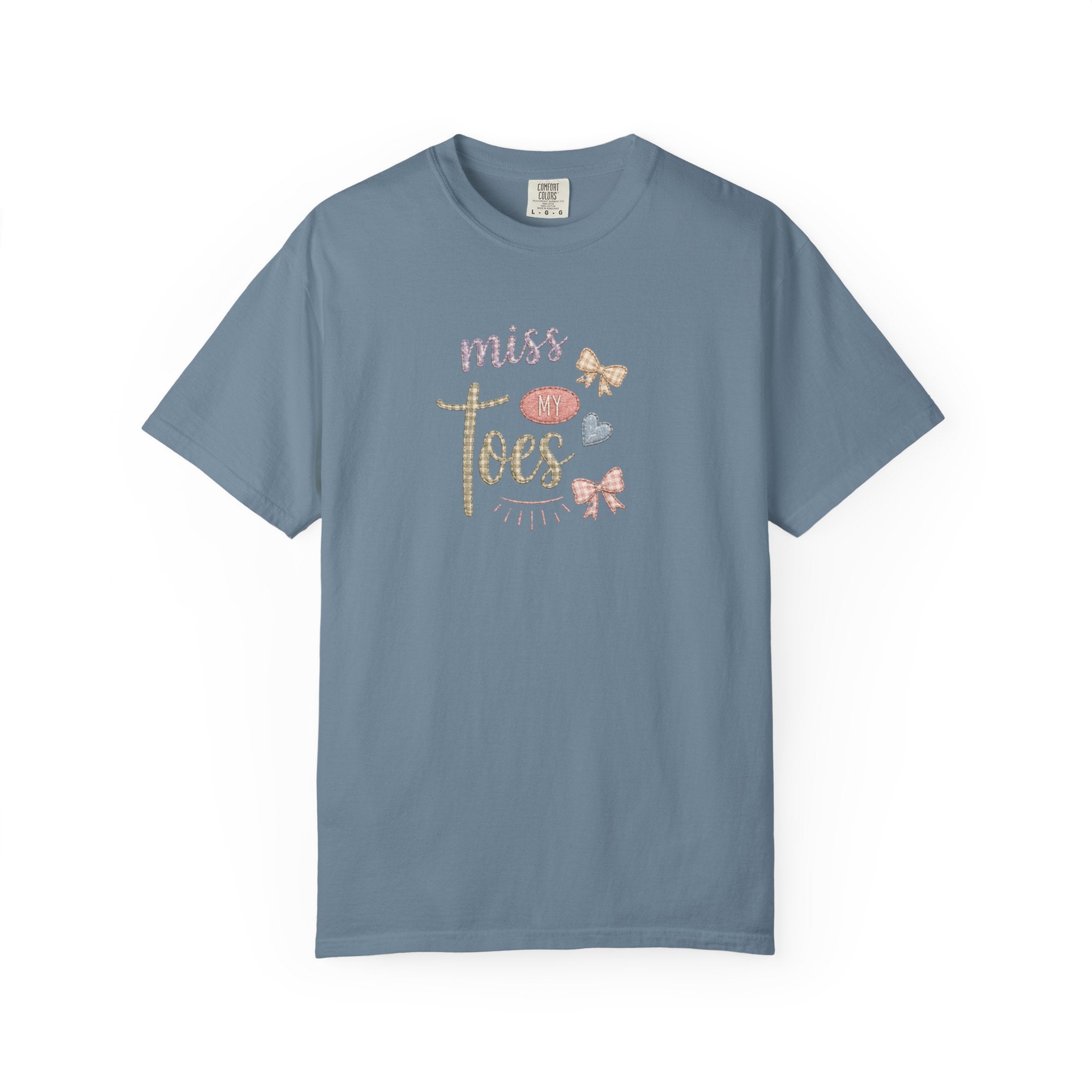 Miss My Toes Graphic T-Shirt – Cute Baby Feet & Bows Tee