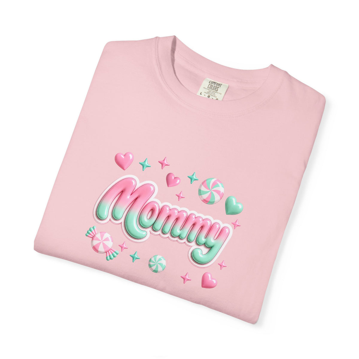 Mommy Pastel Candy Script T-Shirt