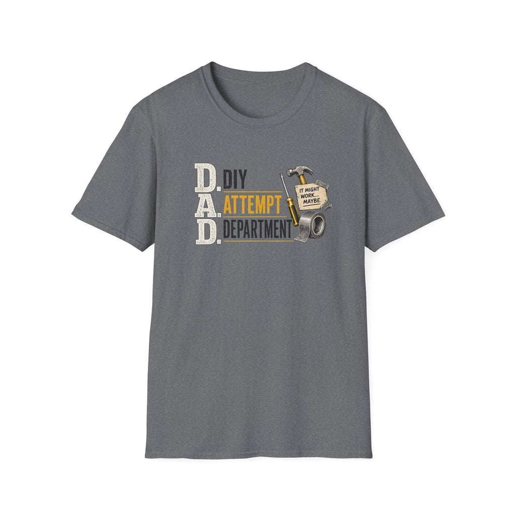 DIY Attempt Department T-Shirt — 'D.A.D. DIY Humour Tee