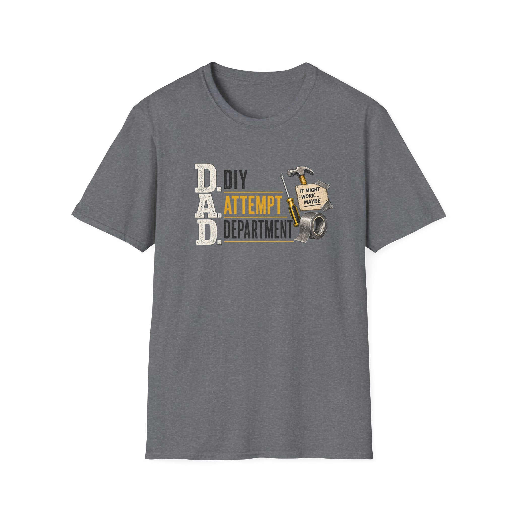 DIY Attempt Department T-Shirt — 'D.A.D. DIY Humour Tee