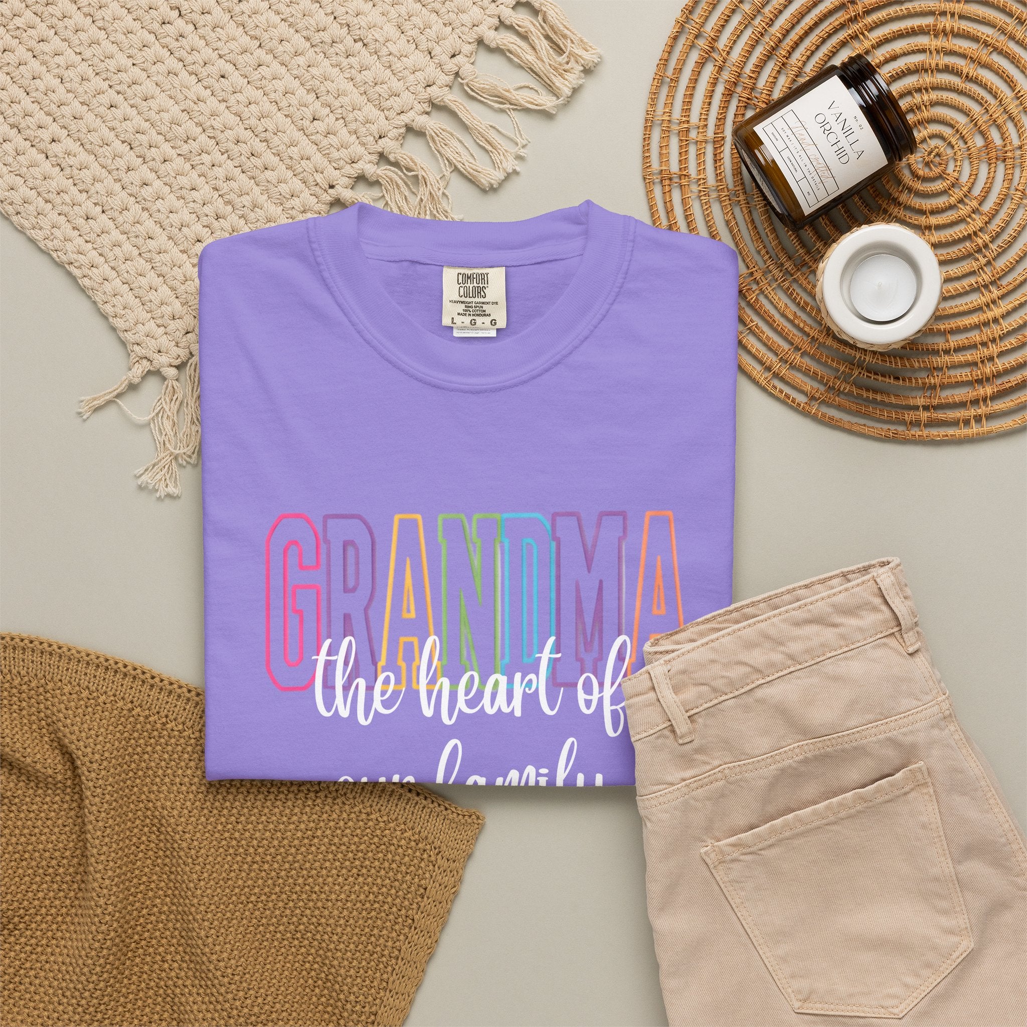 Grandma 'the heart of our family' T-Shirt