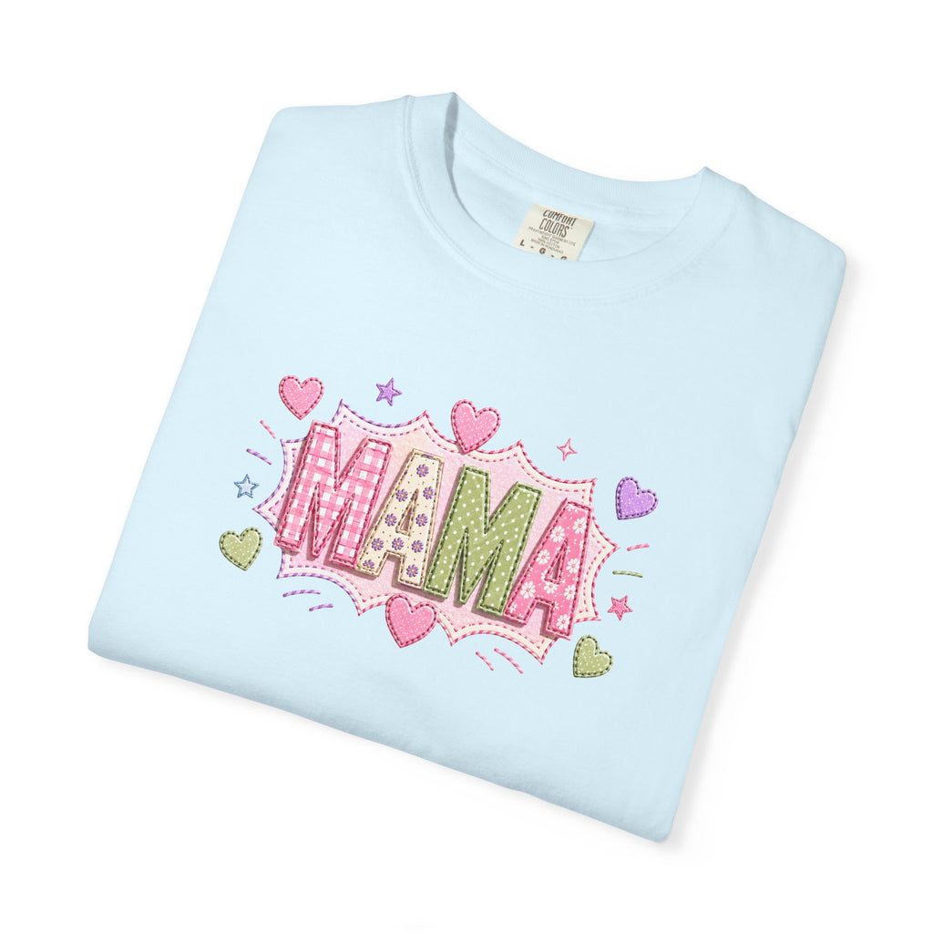 Mama Floral Heart T-Shirt — Cute Pink "MAMA" Mother's Day Tee