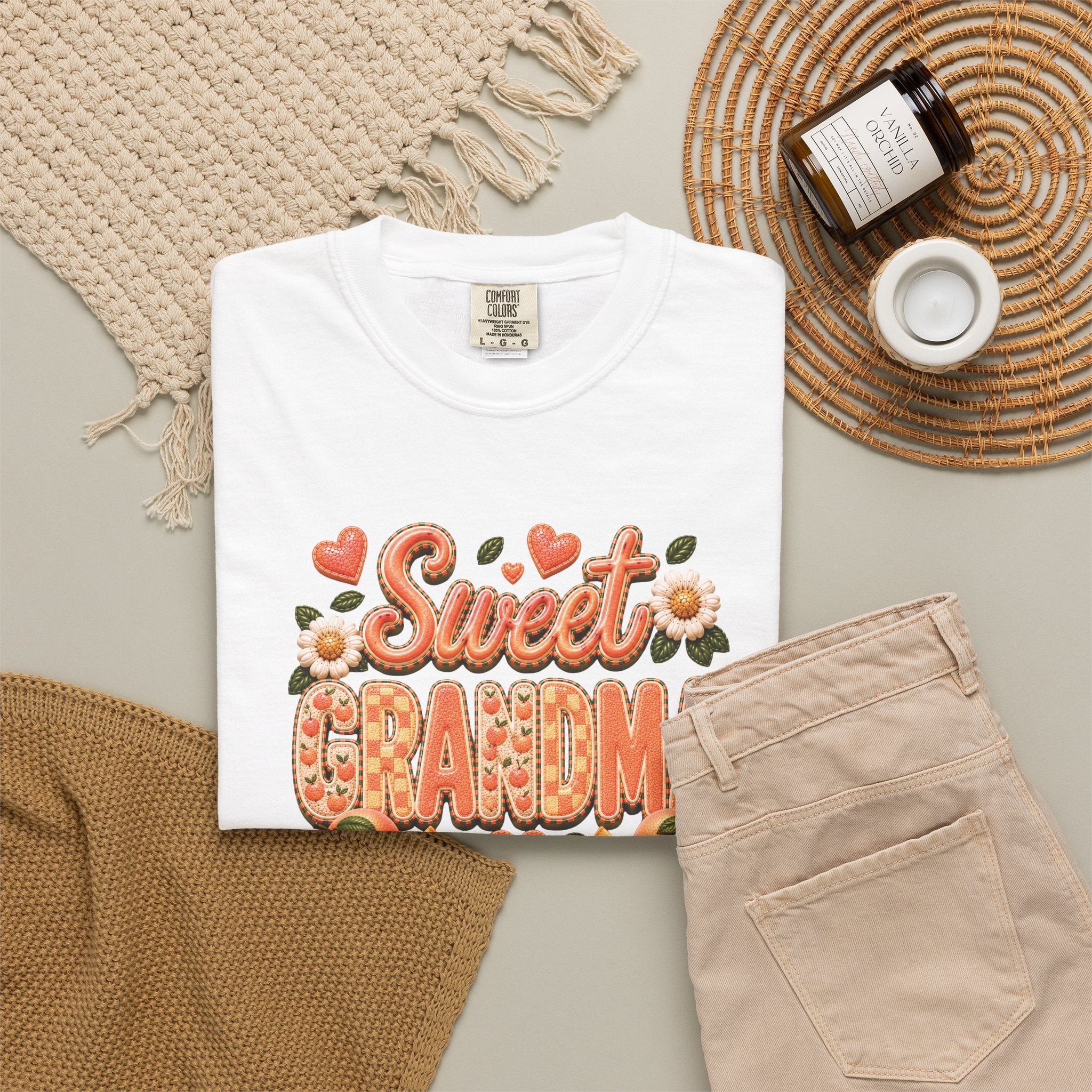 Sweet GRANDMA Peach Tee