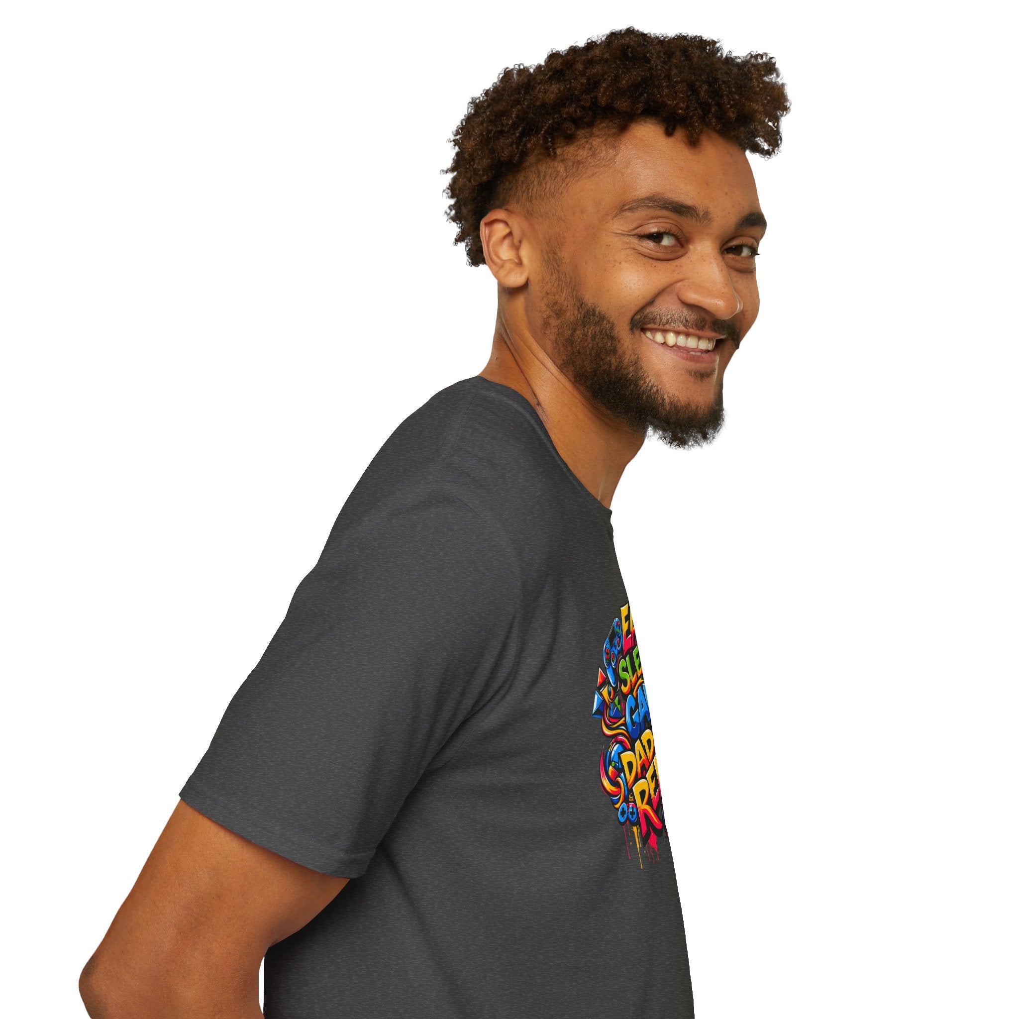 “Eat Sleep Game Dad Stuff Repeat” T-Shirt