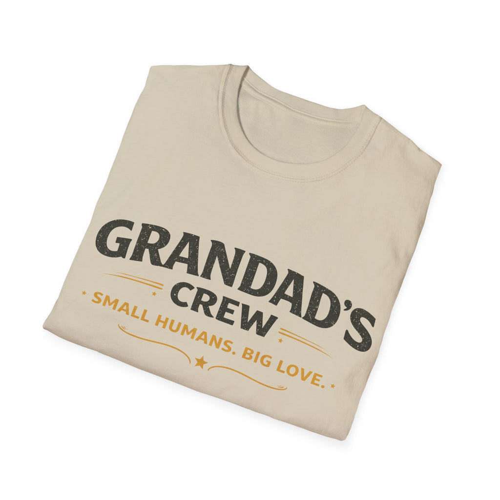 Granddad's Crew T-Shirt — "Small Humans, Big Love" Grandpa Gift