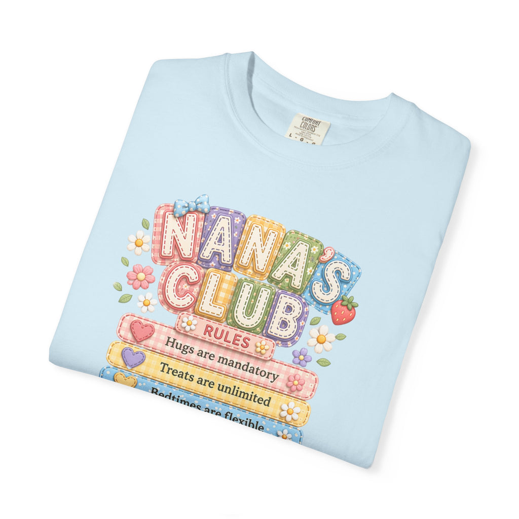 Nana's Club T-Shirt — Cute Floral Grandma Rules Tee