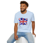 Union Jack Paint Brush UK Flag T-Shirt — British Pride Graphic Tee