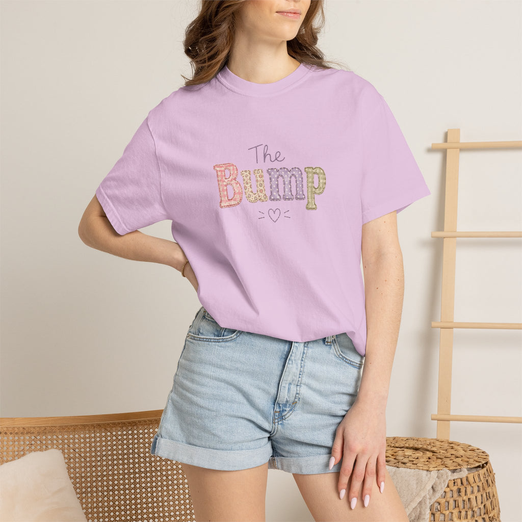 Maternity T-Shirt — 'The Bump' Pastel Vintage Graphic Tee