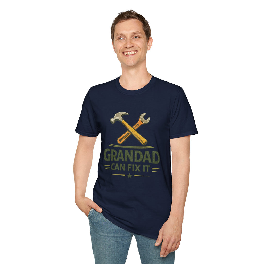 Grandad Can Fix It T-Shirt — Vintage Tools Fathers Day Gift