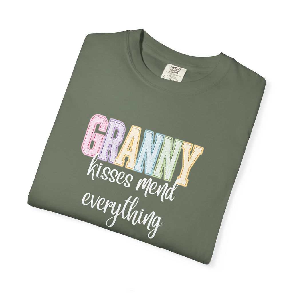 Granny Kisses Mend Everything T-Shirt — Pastel Grandma Gift