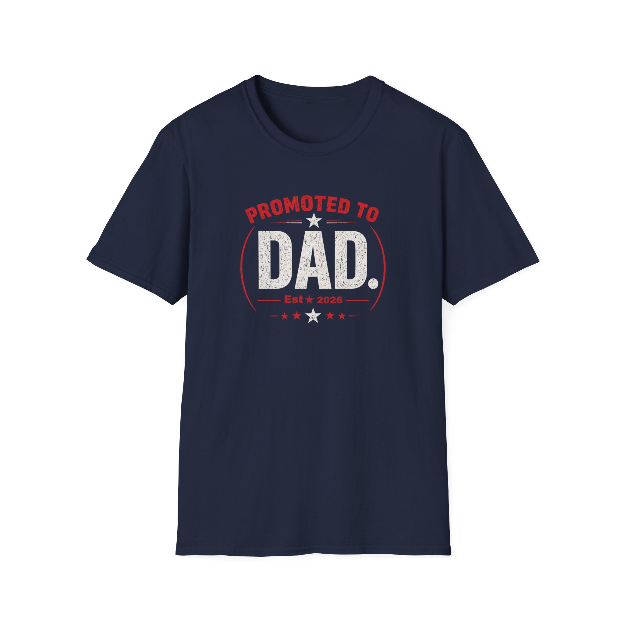Promoted to Dad T-Shirt — New Dad Announcement Gift, Father’s Day Tee